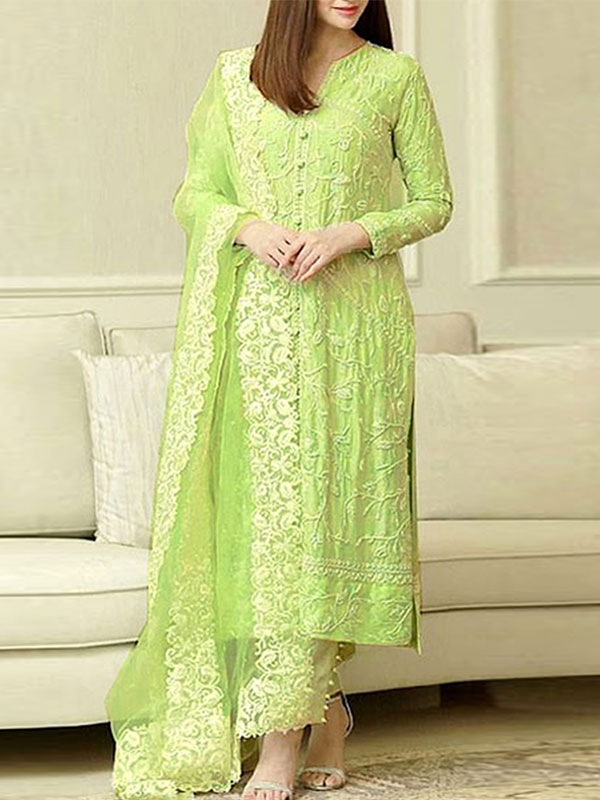 Luxury Cotton Lawn Heavy Embroidered Dress With Bamber Embroidered Duppata UnStitched (DRL-1395)