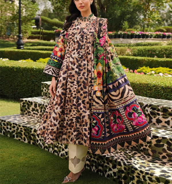 Digital Printed Lawn Dress With Digital Printed Lawn Dupatta (Unstitched) (DRL-1819)	