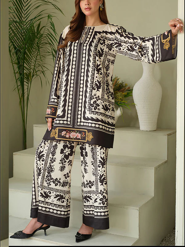 Digital Printed Lawn Dress With Printed Lawn Dupatta & Printed Trouser (Unstitched) (DRL-2178)