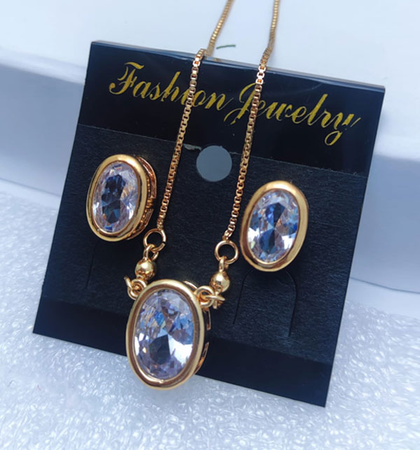 Locket Set With Earring (ZV:15684)