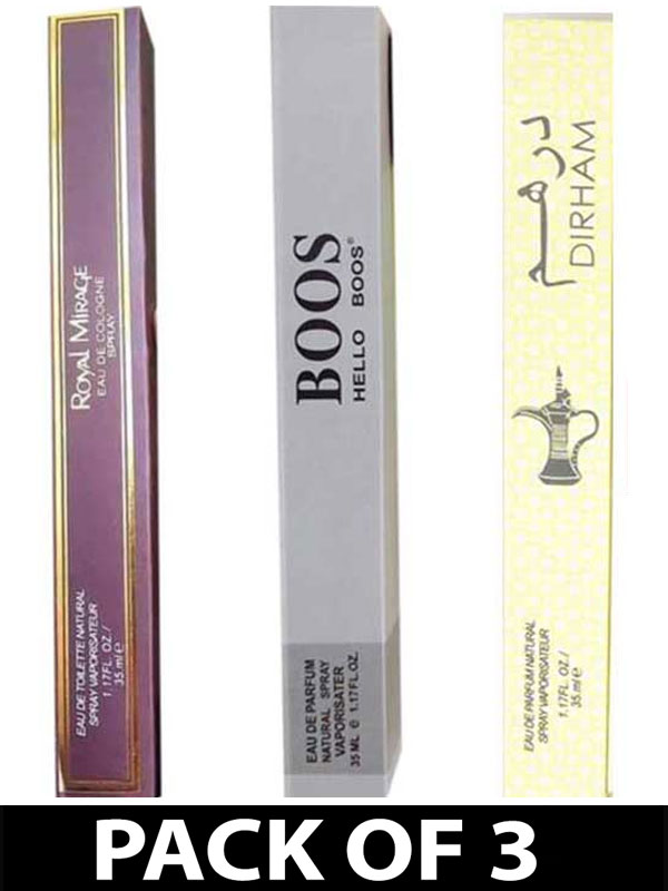 Pack Of 3 Pen Pocket Perfumes For Mens – 35ml